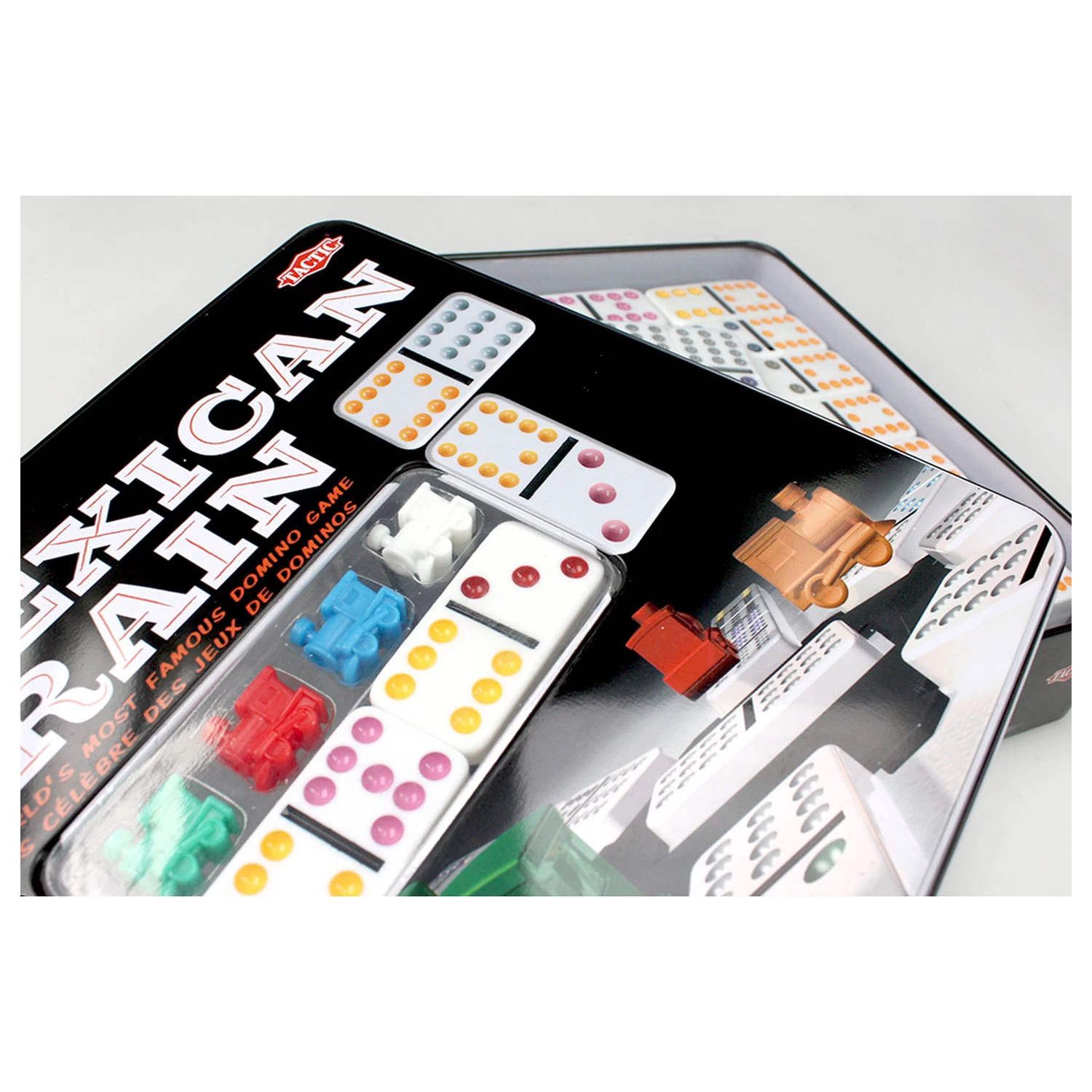 TACTIC Mexican Train Domino Spel 4 TACTIC Mexican Train Domino Spel - Afbeelding 2
