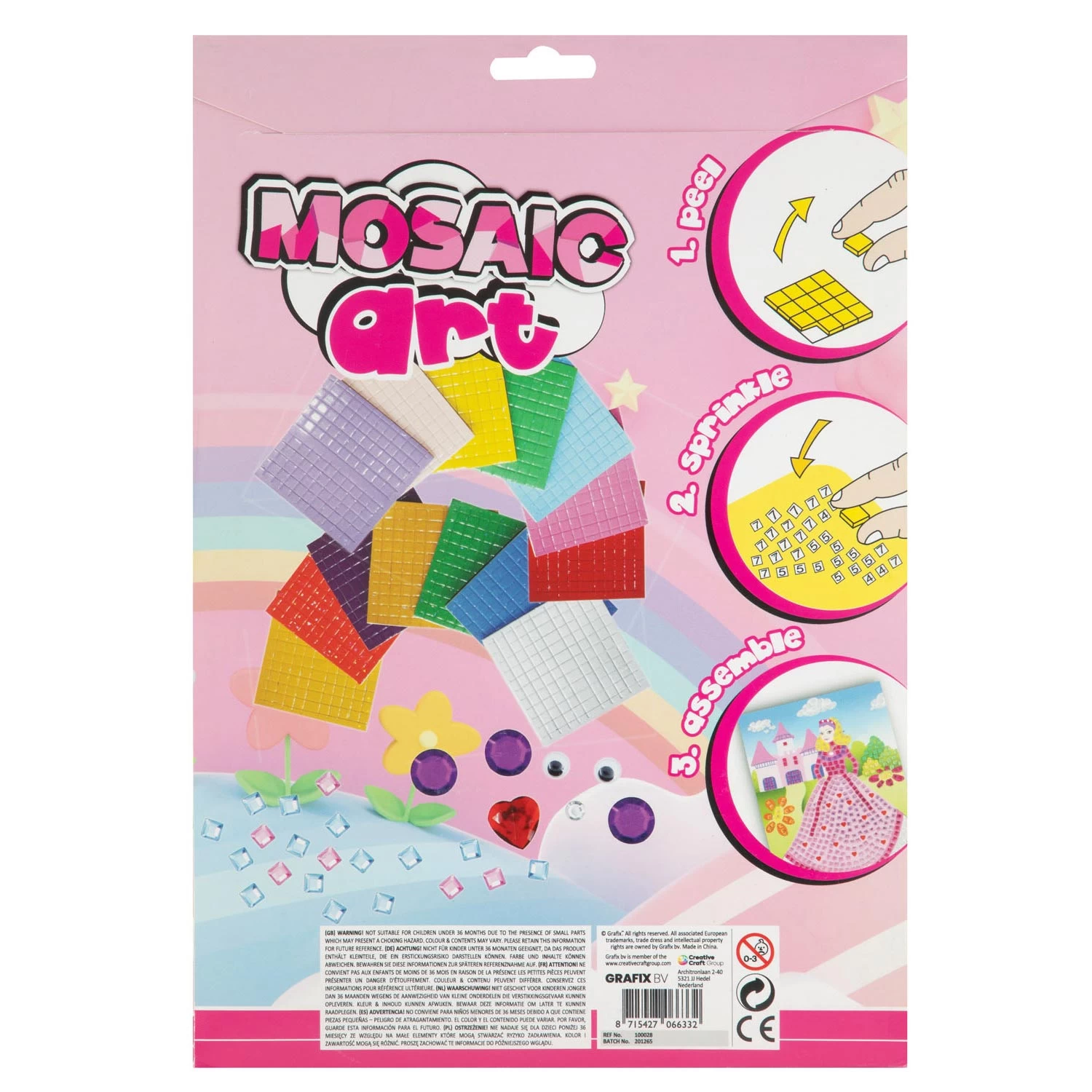 Grafix Mozaiekkunst Knutselset Droomwereld 8 Grafix Mozaiekkunst Knutselset Droomwereld - Afbeelding 6