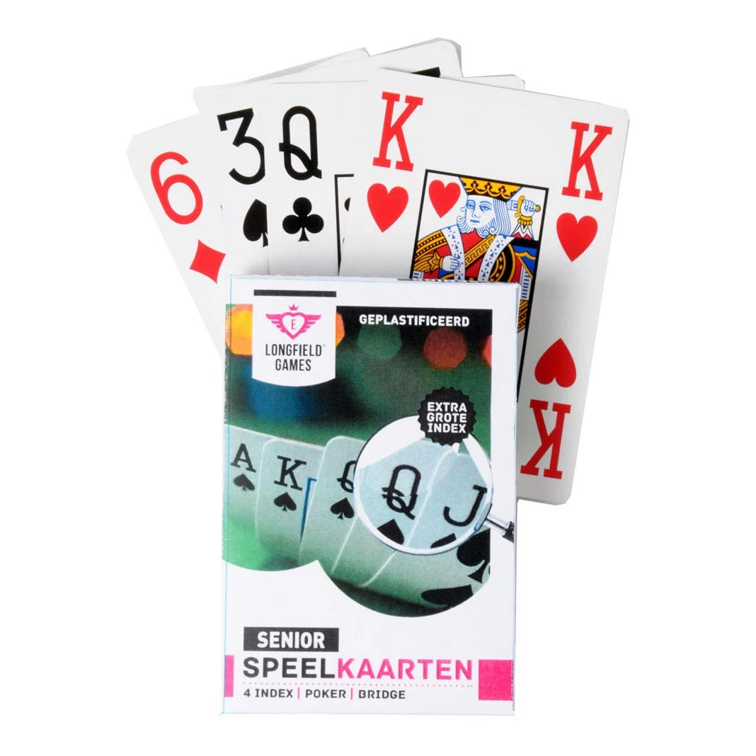 Speelkaarten Longfield Senior 3 Speelkaarten Longfield Senior
