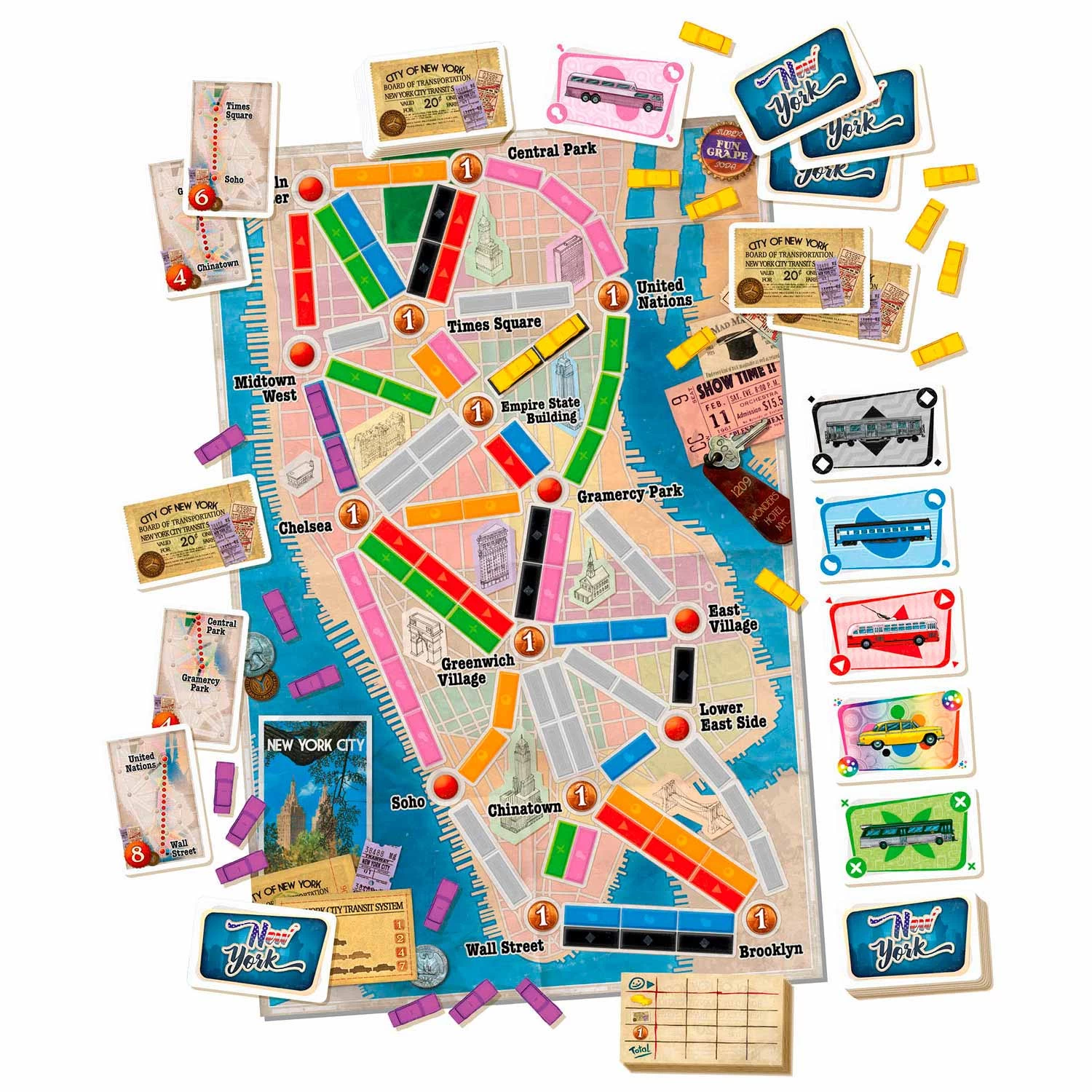 ASMODEE Ticket To Ride New York Bordspel 4 ASMODEE Ticket To Ride New York Bordspel - Afbeelding 2