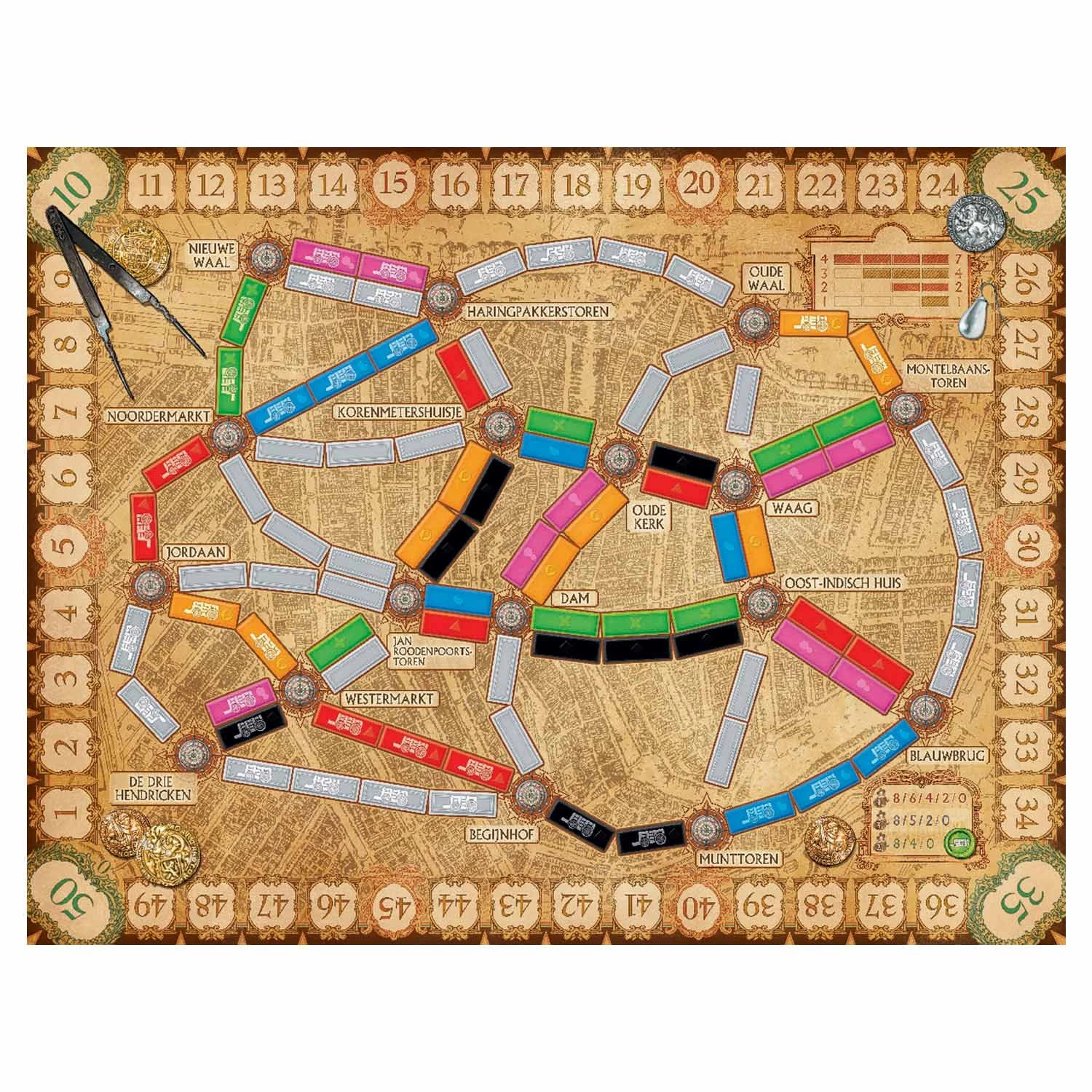 ASMODEE Ticket To Ride Amsterdam 5 ASMODEE Ticket To Ride Amsterdam - Afbeelding 3