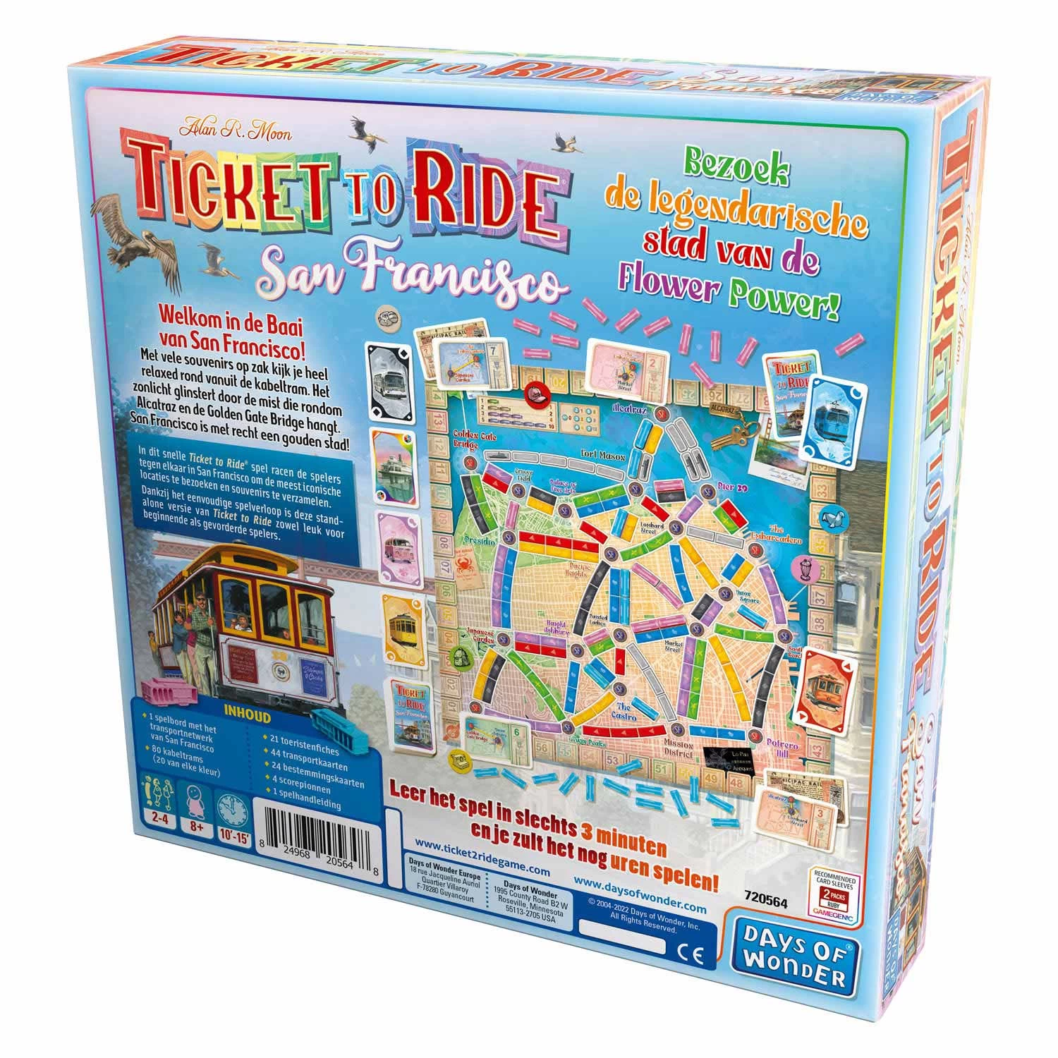 ASMODEE Ticket To Ride - San Francisco Bordspel 9 ASMODEE Ticket To Ride - San Francisco Bordspel - Afbeelding 7