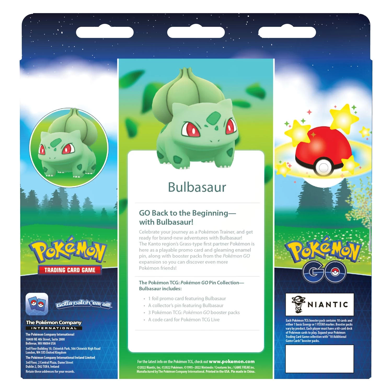 ASMODEE Pokémon TCG GO Pin Box Collection - Bulbasaur 5 ASMODEE Pokémon TCG GO Pin Box Collection - Bulbasaur - Afbeelding 3