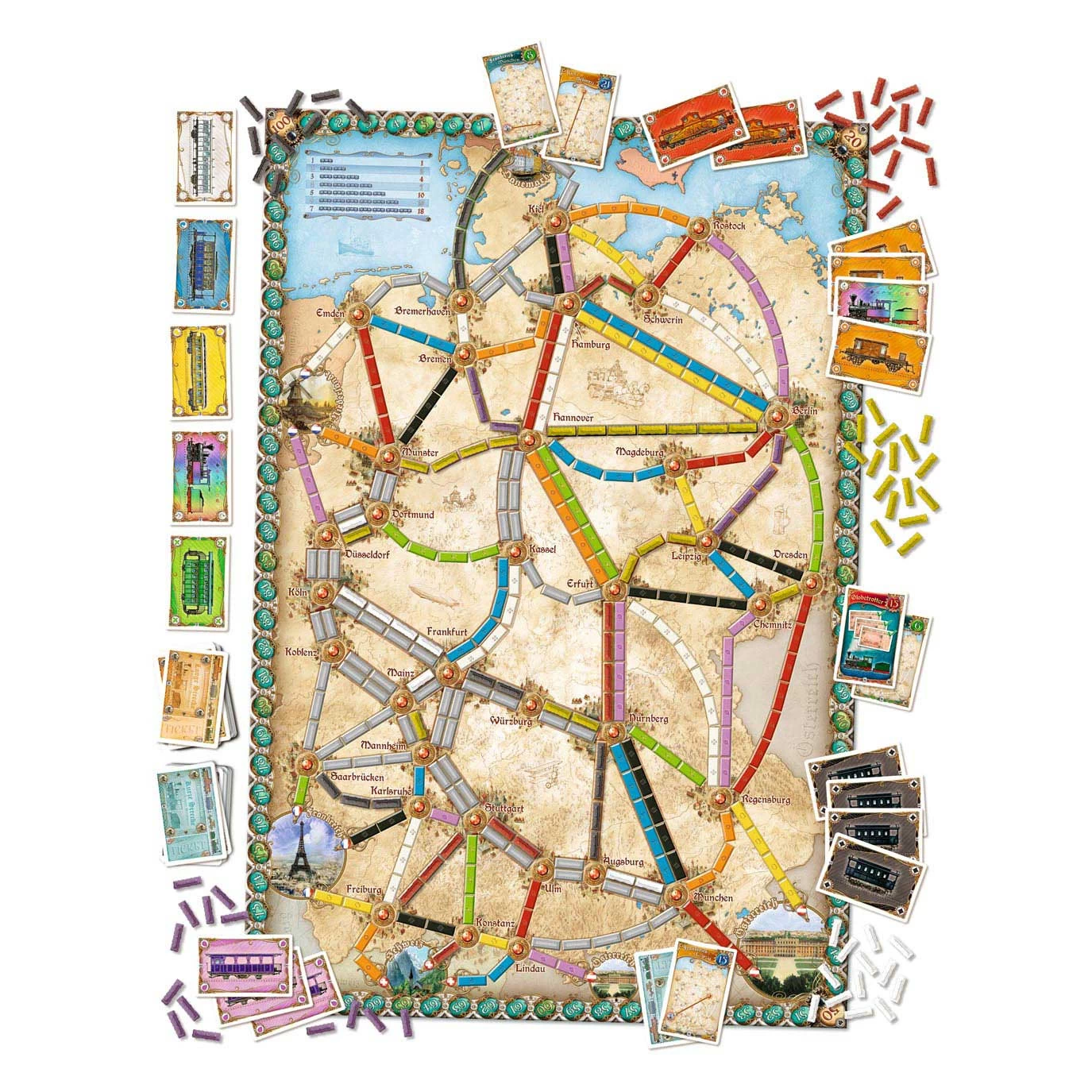 ASMODEE Ticket To Ride - Germany Bordspel 5 ASMODEE Ticket To Ride - Germany Bordspel - Afbeelding 3