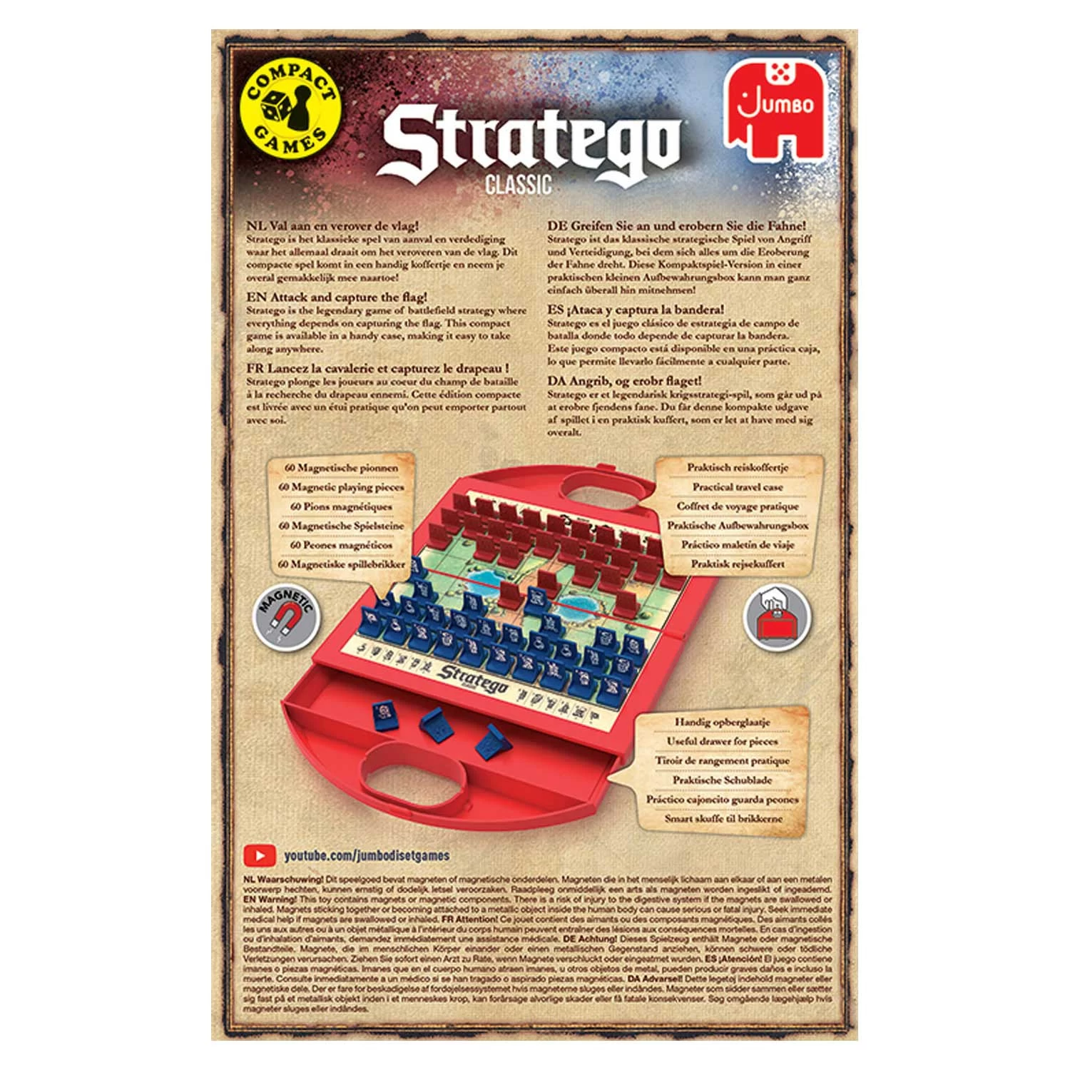Jumbo Stratego Classic Compact Reisspel 10 Jumbo Stratego Classic Compact Reisspel - Afbeelding 8
