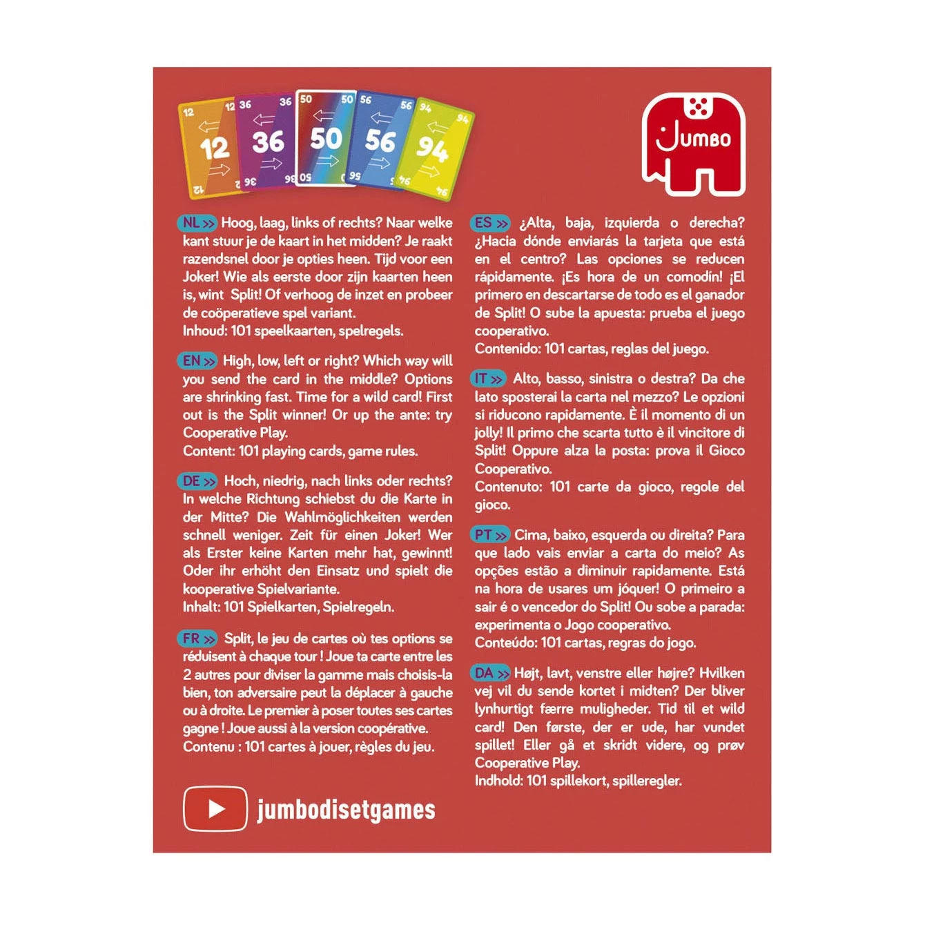 Jumbo Split Kaartspel 9 Jumbo Split Kaartspel - Afbeelding 7