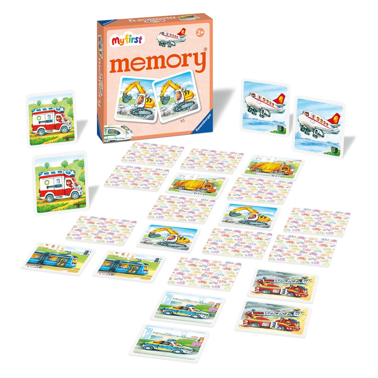 Ravensburger Memory Voertuigen 4 Ravensburger Memory Voertuigen - Afbeelding 2