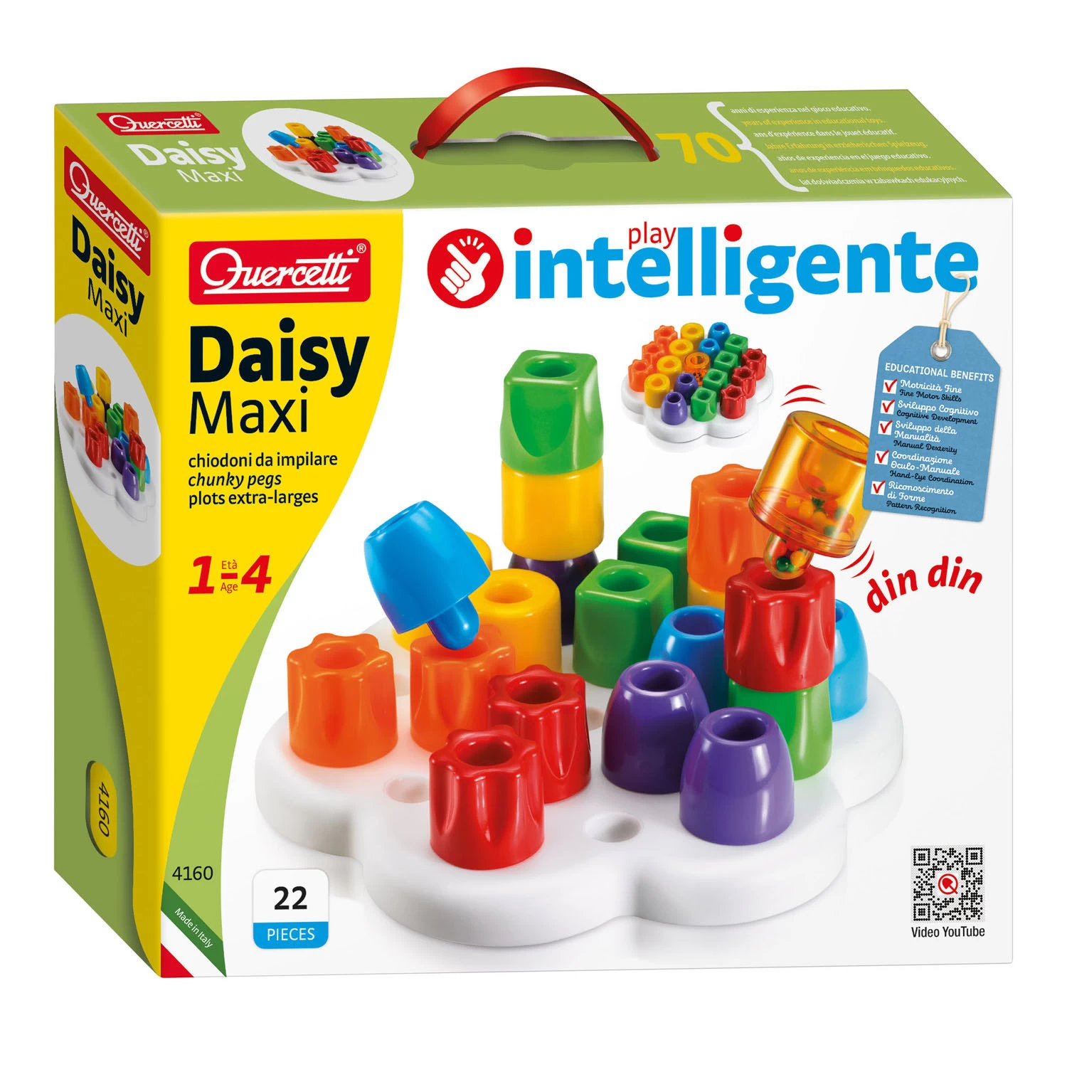 Quercetti Maxi Insteek Pinnen 4 Quercetti Maxi Insteek Pinnen - Afbeelding 2