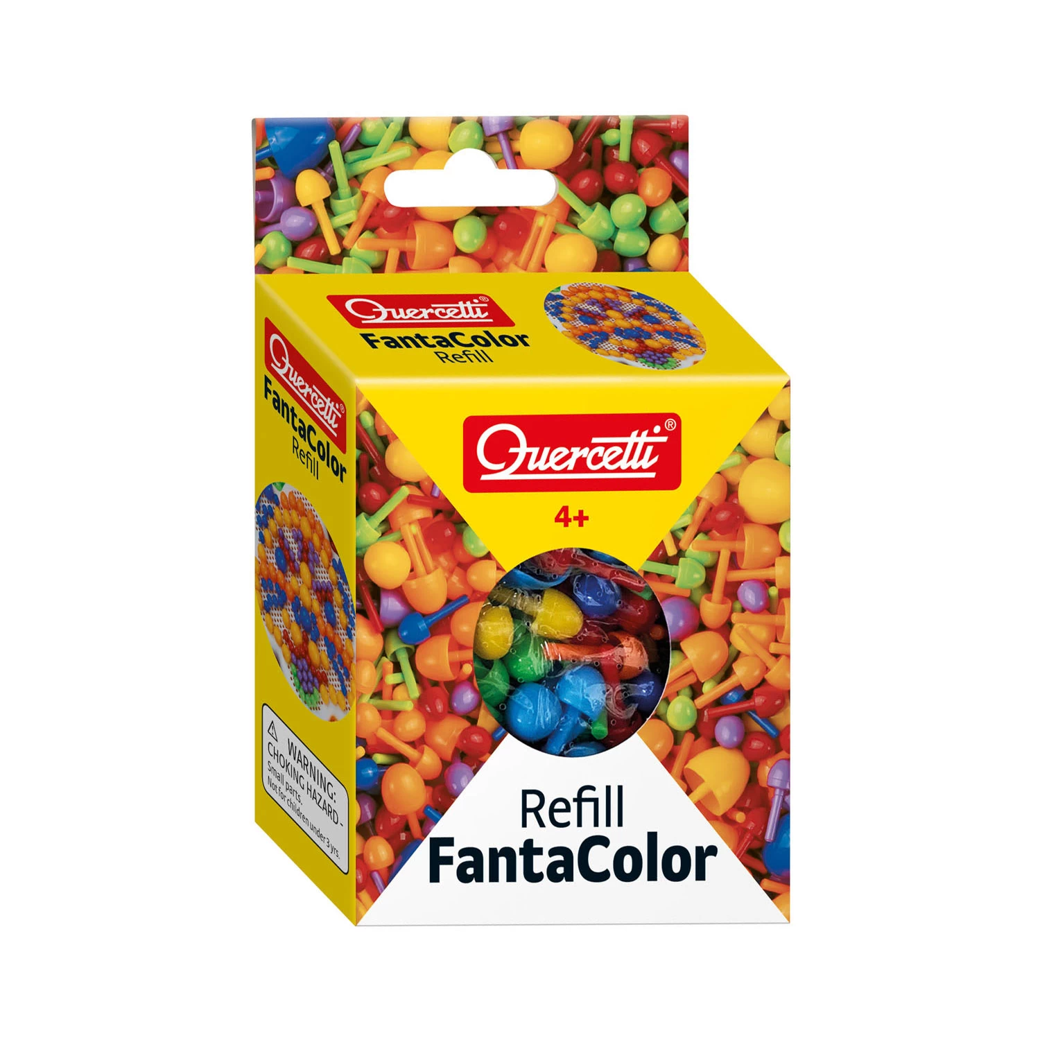 Quercetti Insteek Mozaïek Pins 10mm, 200st. 3 Quercetti Insteek Mozaïek Pins 10mm, 200st.