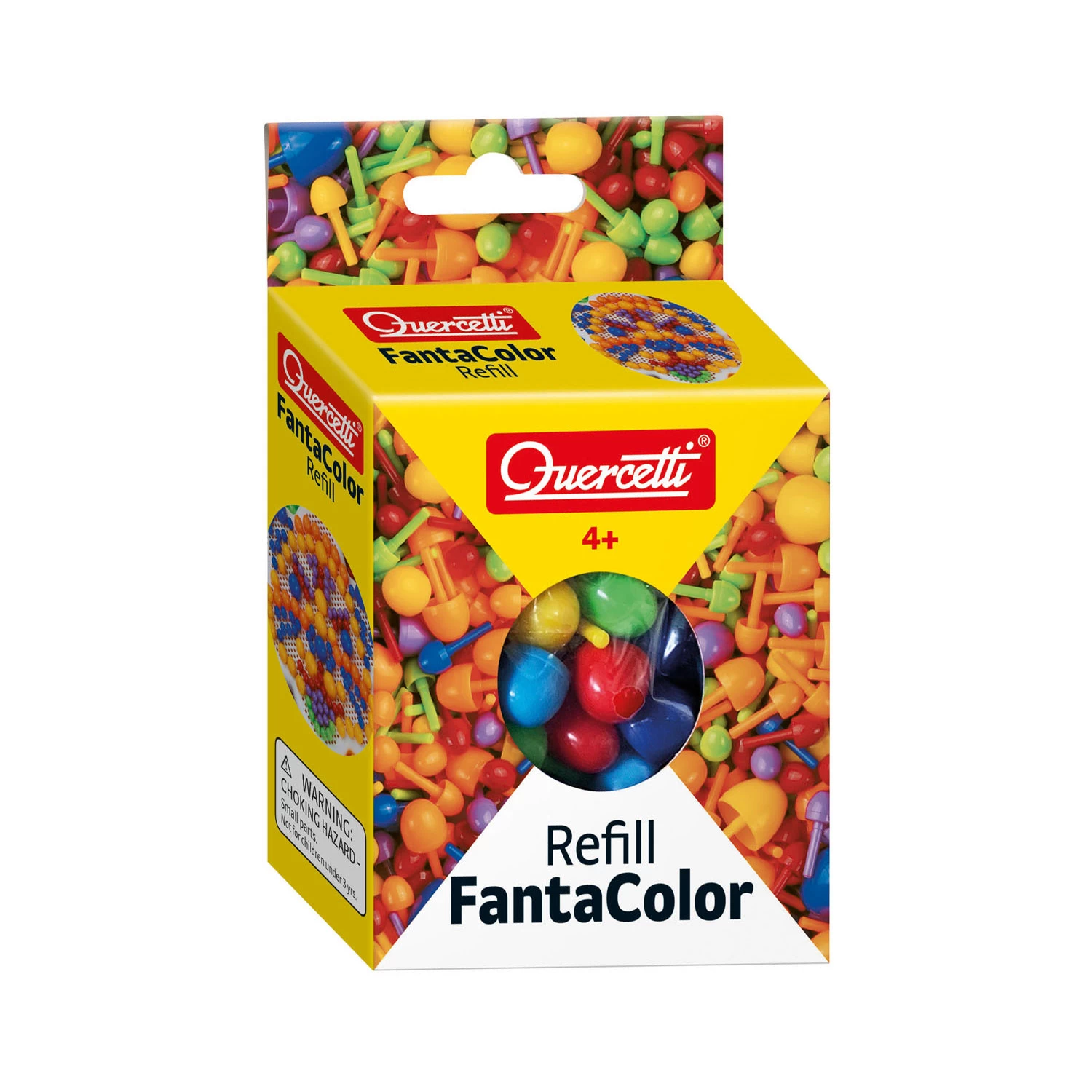 Quercetti Insteek Mozaïek Pins 15mm, 90st. 3 Quercetti Insteek Mozaïek Pins 15mm, 90st.