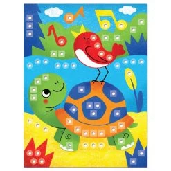 Quercetti Fantacolor Mosaic Dieren, 180dlg. -Bordspellen 2310220e