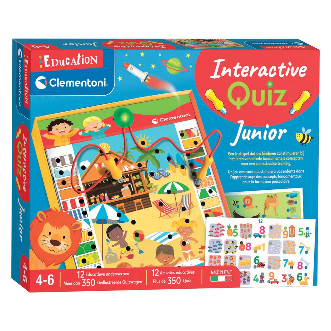 Clementoni Education - Interactieve Quiz Junior Leerspel 3 Clementoni Education - Interactieve Quiz Junior Leerspel