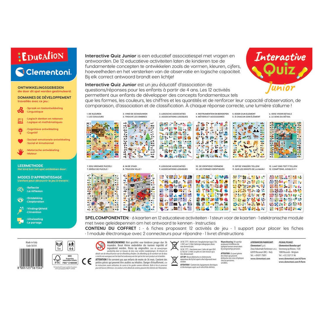 Clementoni Education - Interactieve Quiz Junior Leerspel 6 Clementoni Education - Interactieve Quiz Junior Leerspel - Afbeelding 4
