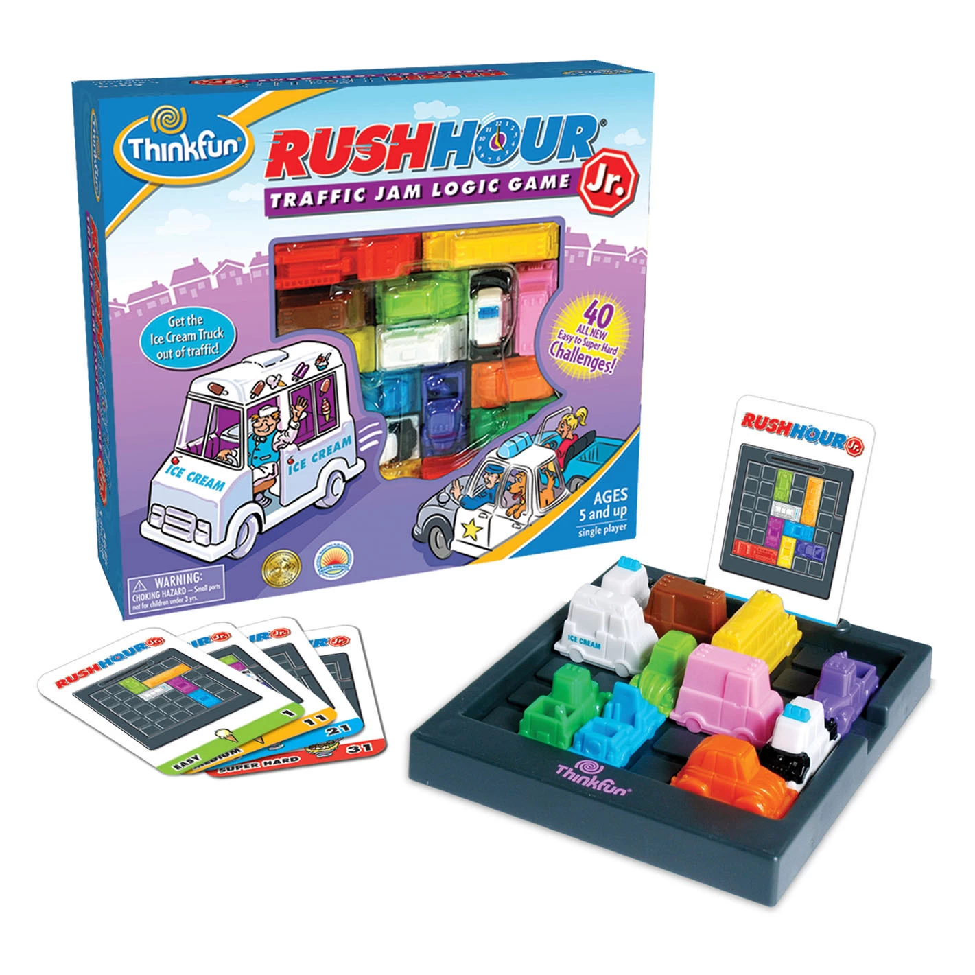 Ravensburger ThinkFun Rush Hour Junior Denkspel 4 Ravensburger ThinkFun Rush Hour Junior Denkspel - Afbeelding 2