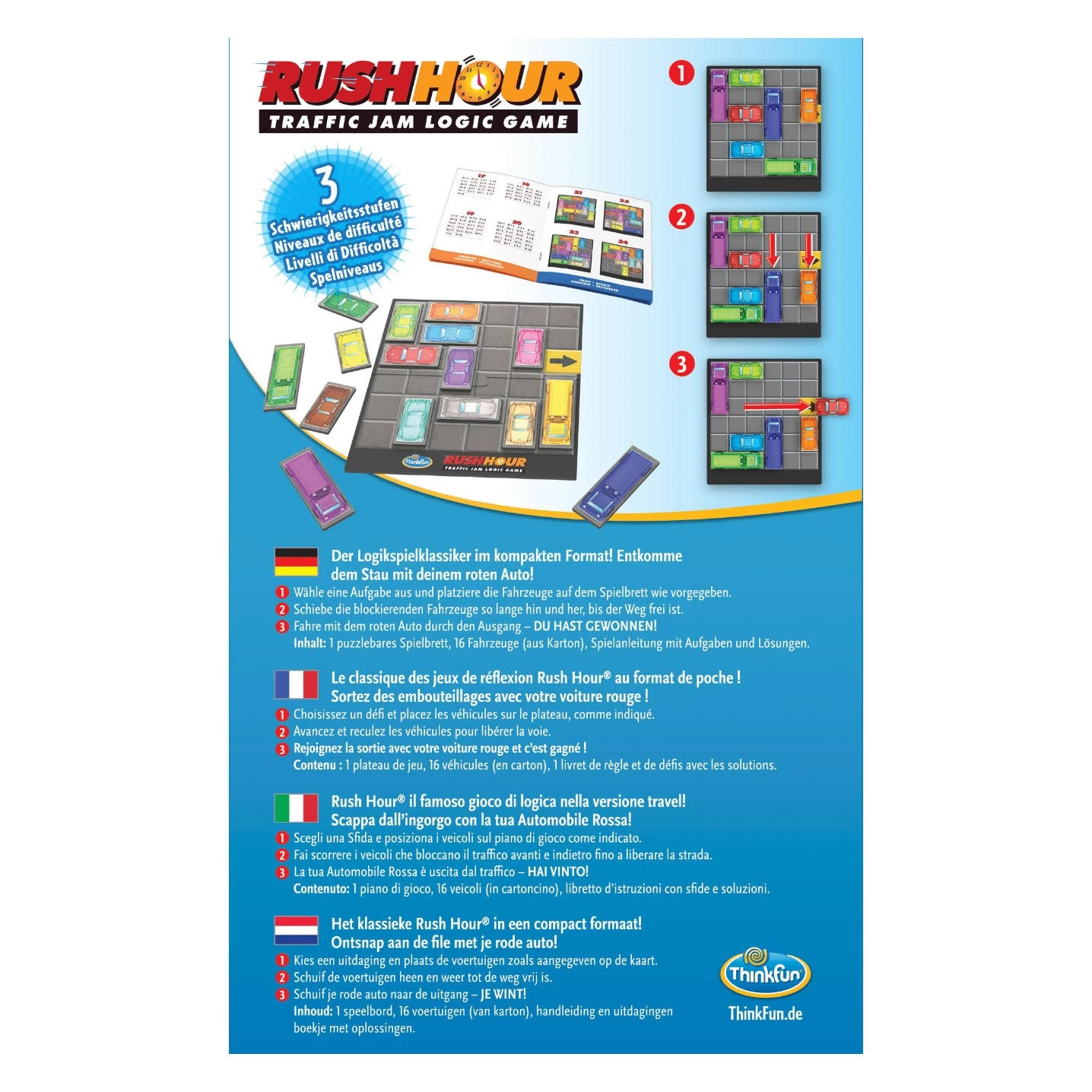 Ravensburger Rush Hour Pocketspel Denkspel 6 Ravensburger Rush Hour Pocketspel Denkspel - Afbeelding 4