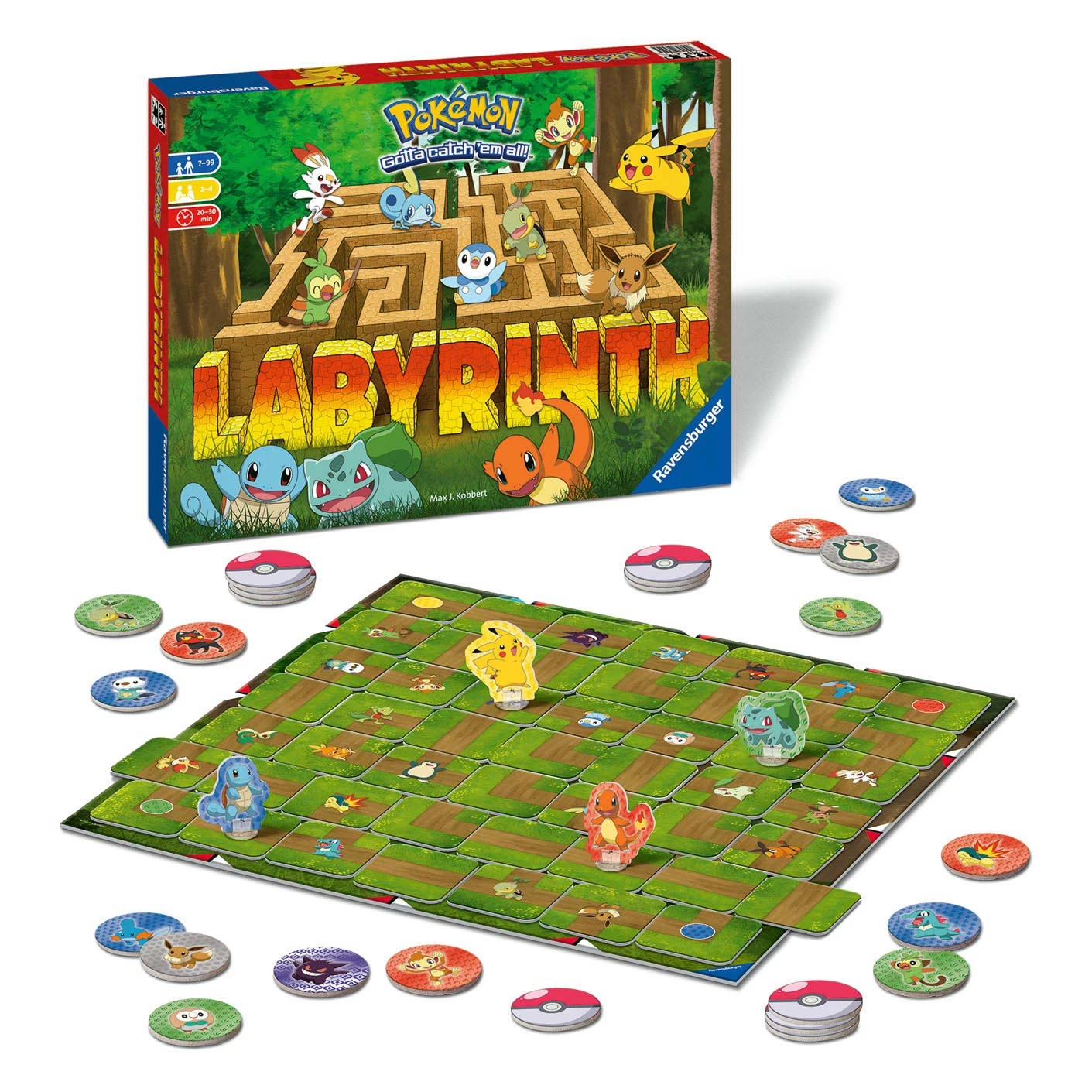 Ravensburger Pokémon Labyrinth Bordspel 4 Ravensburger Pokémon Labyrinth Bordspel - Afbeelding 2