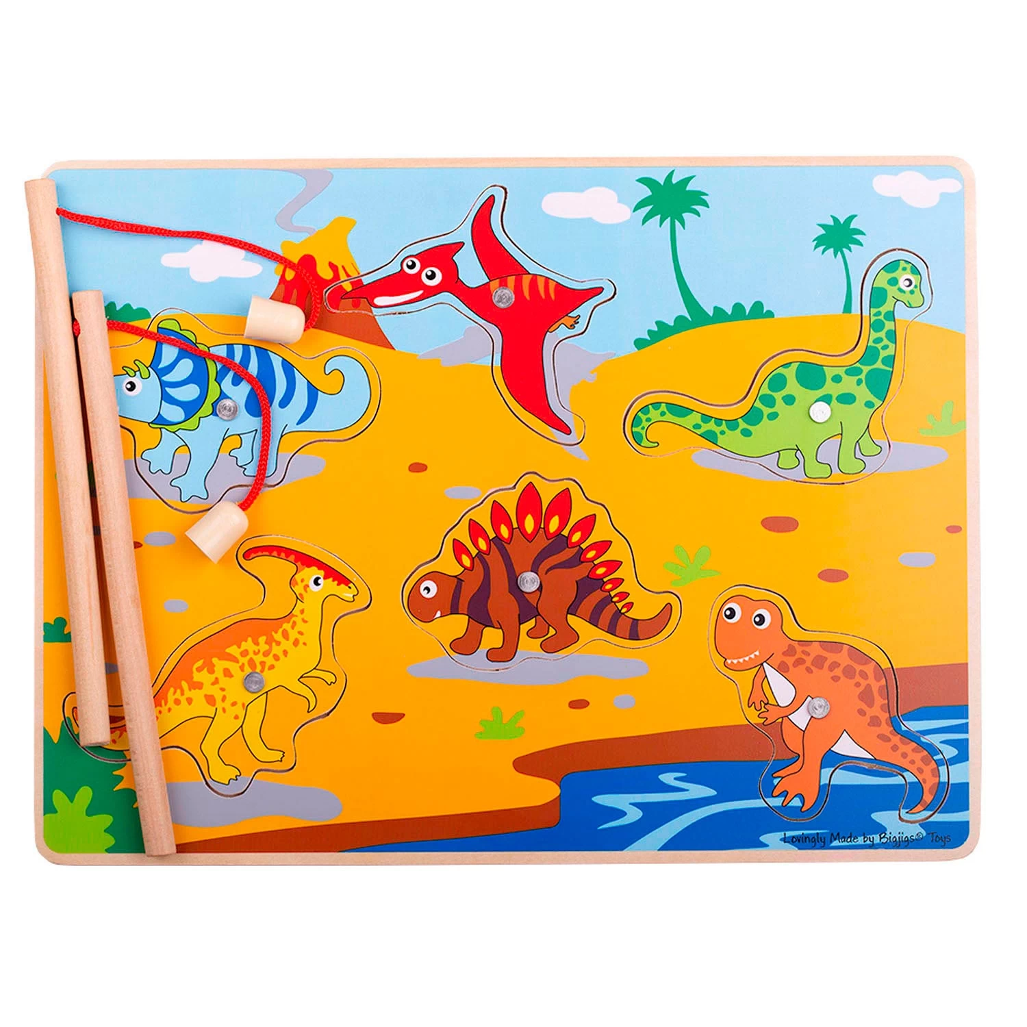Bigjigs Magnetisch Visspel Dino's 4 Bigjigs Magnetisch Visspel Dino's - Afbeelding 2