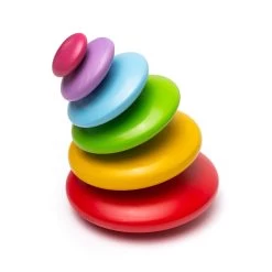 Bigjigs Houten Kiezelstenen Balansspel Regenboog -Bordspellen 2999828c