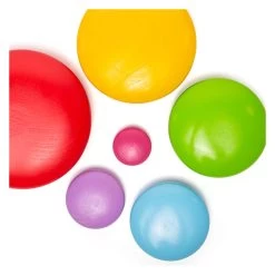 Bigjigs Houten Kiezelstenen Balansspel Regenboog -Bordspellen 2999828e