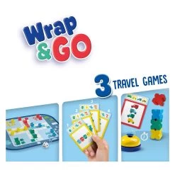 SES Wrap En Go Reisspellen, 3in1 -Bordspellen 3310728d