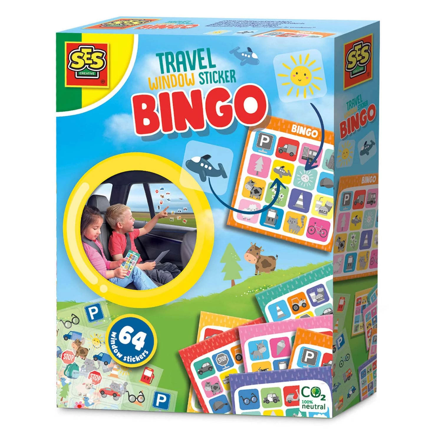 SES Reisspel Raamsticker Bingo 3 SES Reisspel Raamsticker Bingo