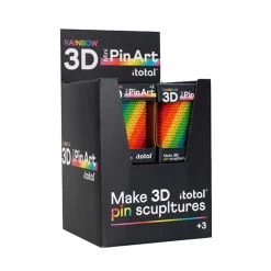 PinArt Regenboogkleuren Maak Je Eigen 3D Afdruk -Bordspellen 3560082a