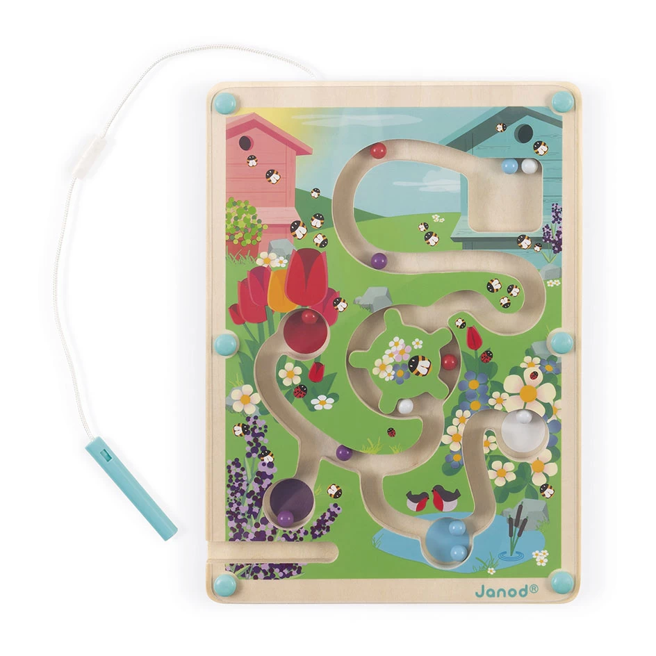 Janod Magnetisch Houten Doolhof Bijenkorf 3 Janod Magnetisch Houten Doolhof Bijenkorf