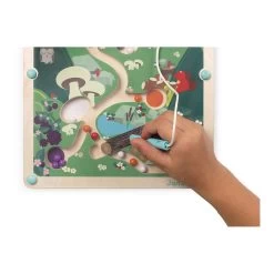Janod Magnetisch Houten Doolhof Bos -Bordspellen 3650432f
