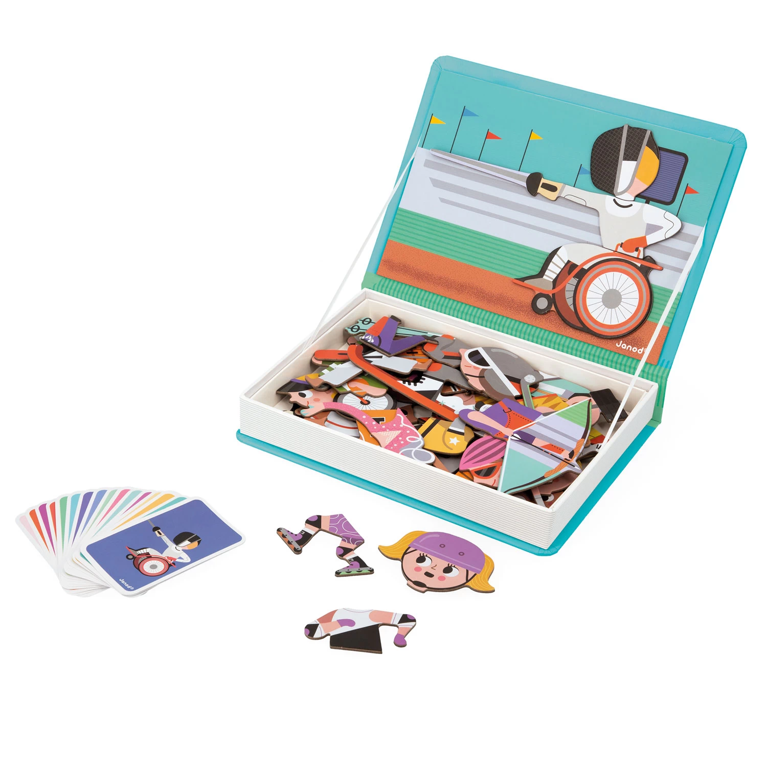 Janod Magnetibook - Sporten 4 Janod Magnetibook - Sporten - Afbeelding 2