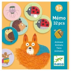 Djeco Memory Bosdieren, 32st.