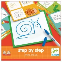 Djeco Stap Voor Stap Tekenen Dieren - Oranje