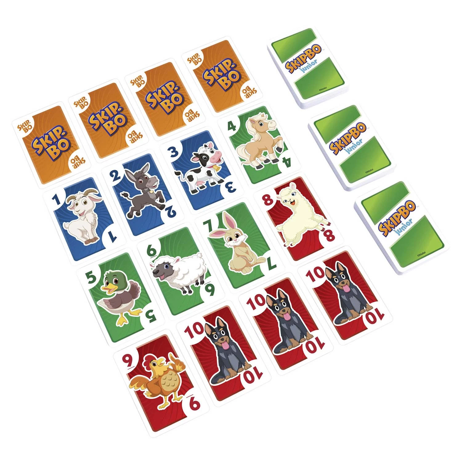 MATTEL Skip-Bo Junior Kaartspel 7 MATTEL Skip-Bo Junior Kaartspel - Afbeelding 5