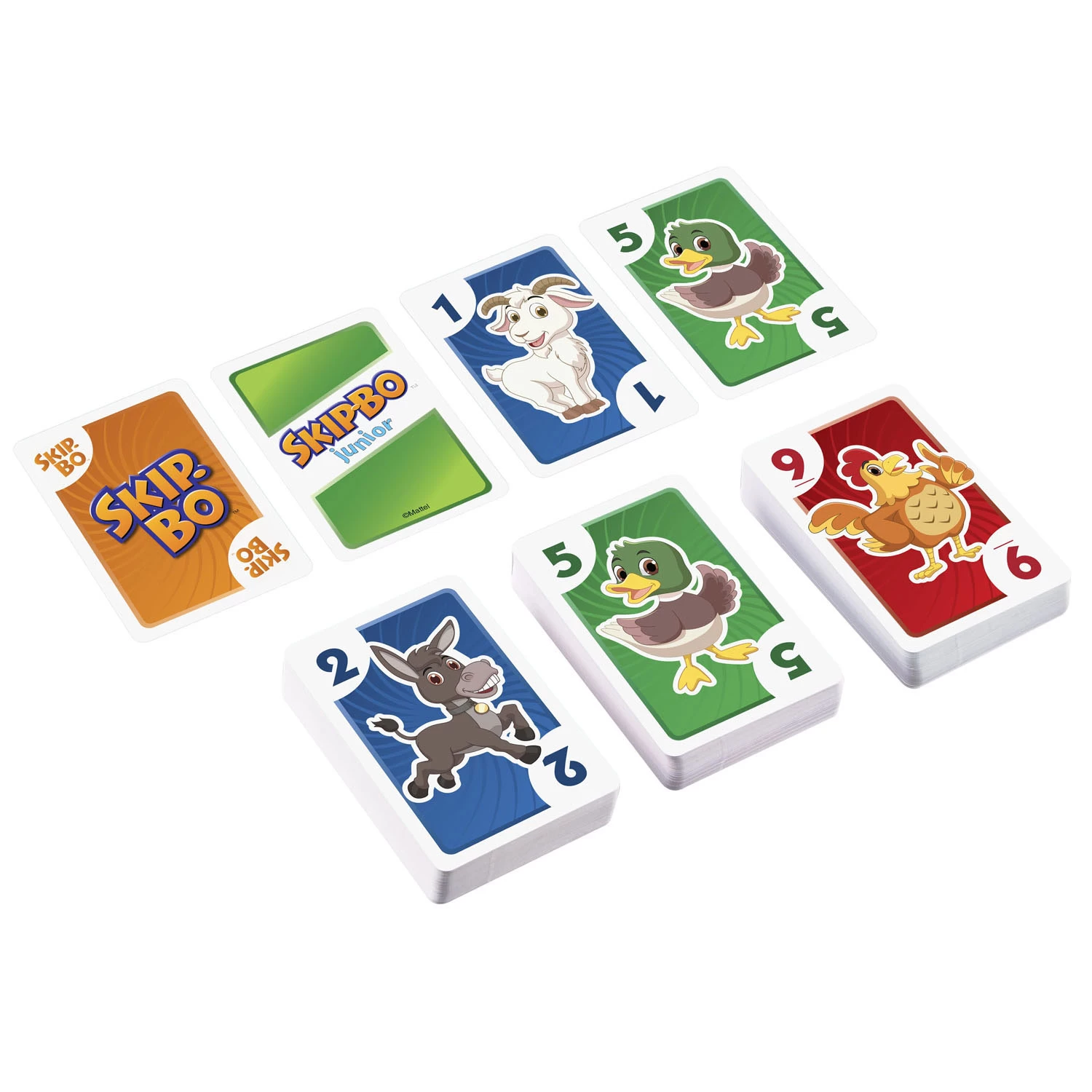 MATTEL Skip-Bo Junior Kaartspel 8 MATTEL Skip-Bo Junior Kaartspel - Afbeelding 6