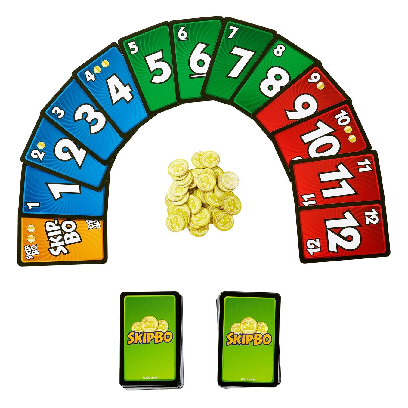 MATTEL Skip-Bo Masters Kaartspel 4 MATTEL Skip-Bo Masters Kaartspel - Afbeelding 2