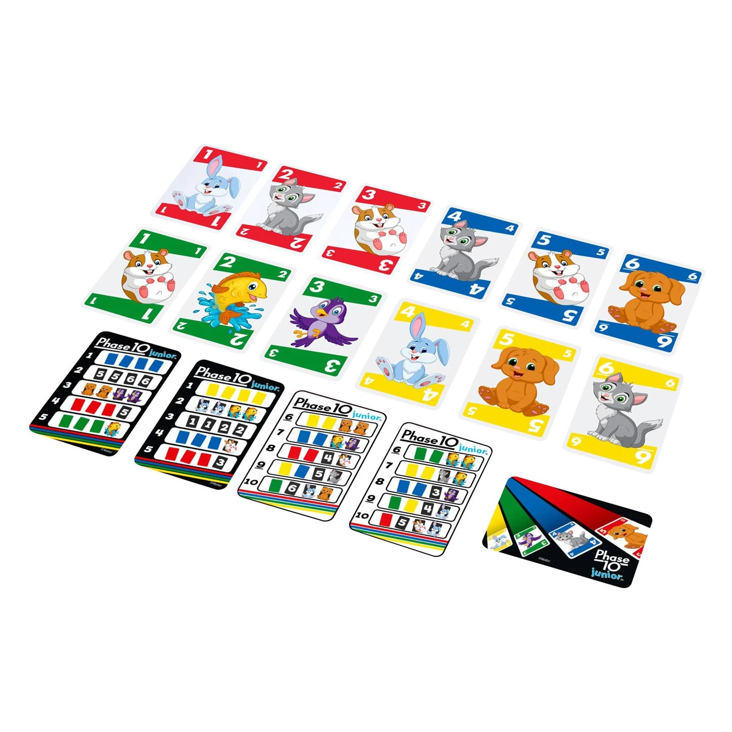 MATTEL Phase 10 Junior Kaartspel 4 MATTEL Phase 10 Junior Kaartspel - Afbeelding 2