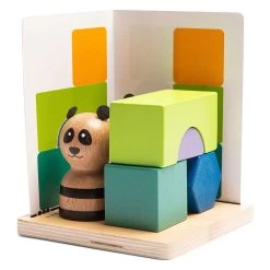 BS Toys Panda's Puzzel Hout - Vormenspel -Bordspellen 4690509c