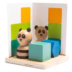 BS Toys Panda's Puzzel Hout - Vormenspel -Bordspellen 4690509e