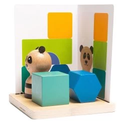 BS Toys Panda's Puzzel Hout - Vormenspel -Bordspellen 4690509f