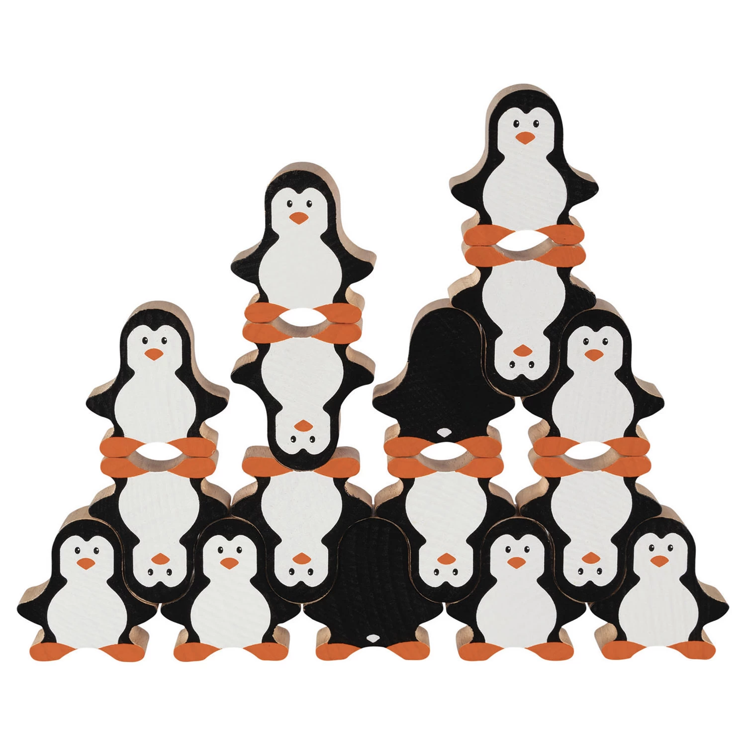 Goki Houten Stapelspel Pinguin 5 Goki Houten Stapelspel Pinguin - Afbeelding 3