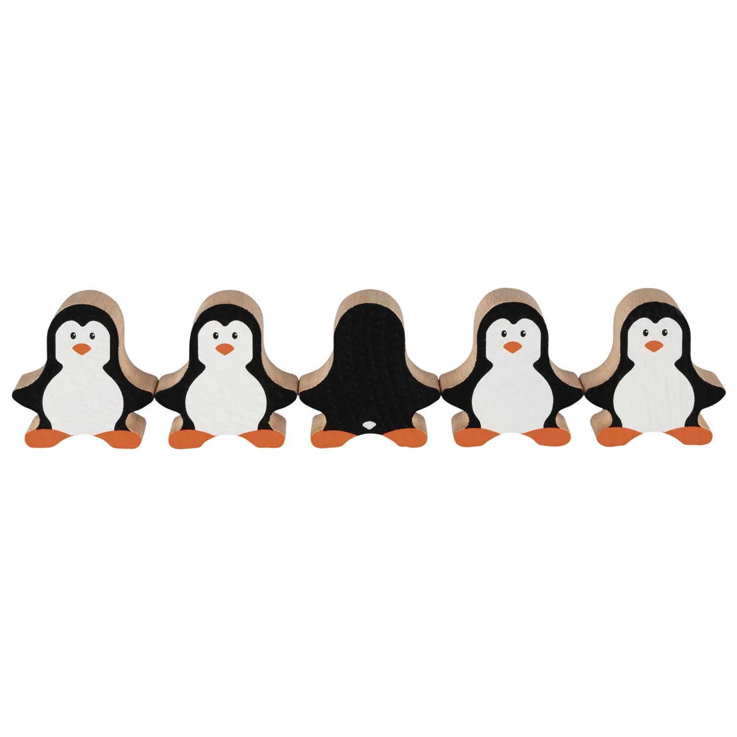 Goki Houten Stapelspel Pinguin 6 Goki Houten Stapelspel Pinguin - Afbeelding 4