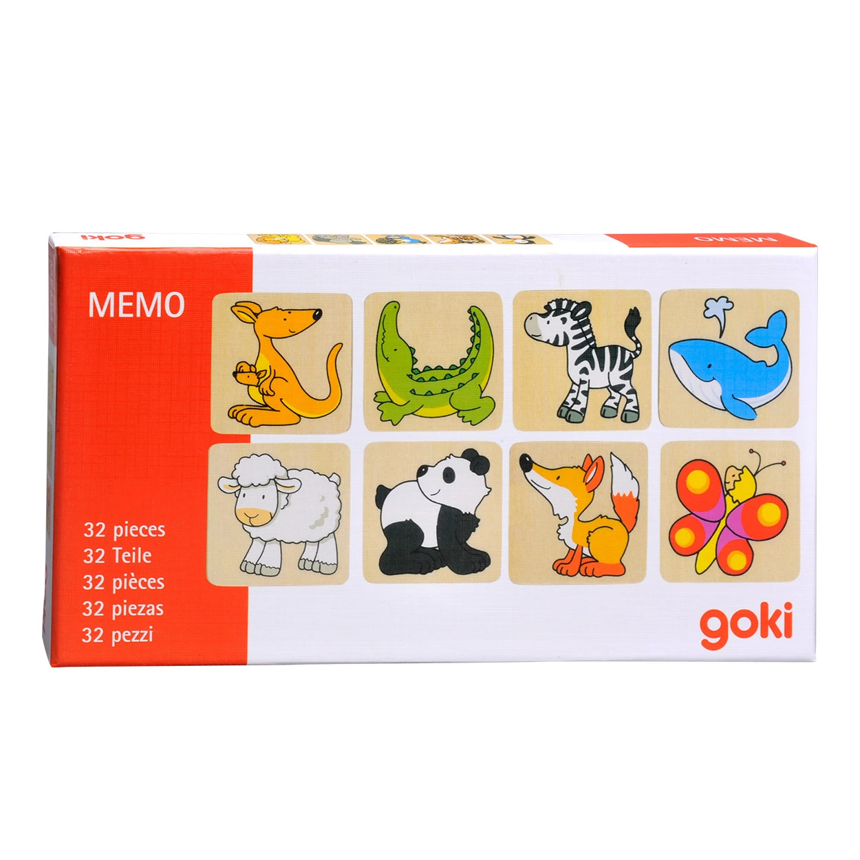 Goki Houten Memo Dieren, 32dlg. 4 Goki Houten Memo Dieren, 32dlg. - Afbeelding 2