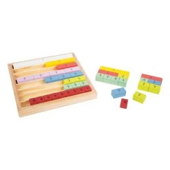 Small Foot - Houten Blokjes Met Breuken -Bordspellen 5410280b