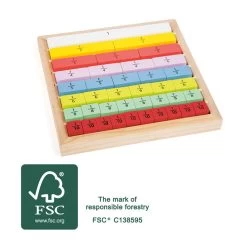 Small Foot - Houten Blokjes Met Breuken -Bordspellen 5410280d