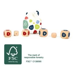 Small Foot - Houten Dobbelstenen Met Rekensommen -Bordspellen 5410304d