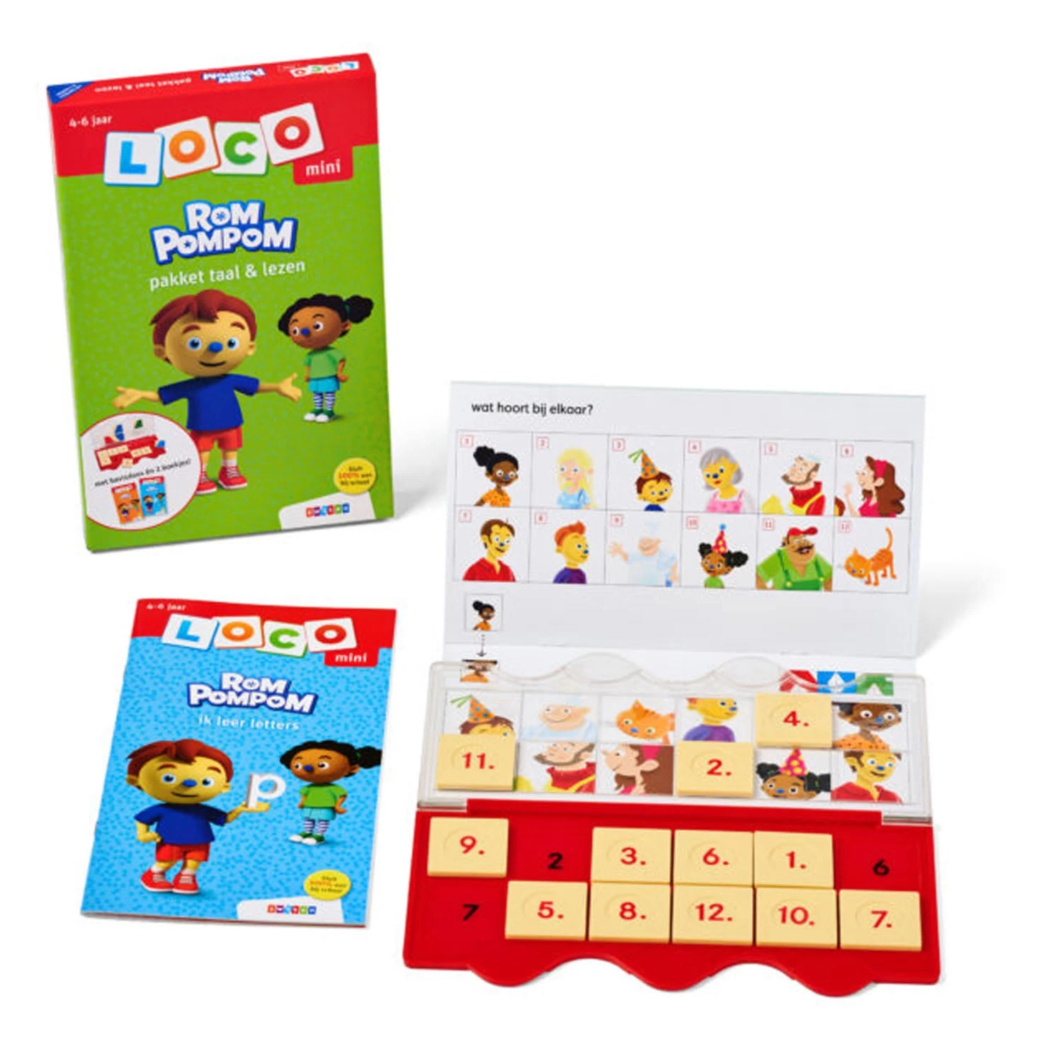 Mini Loco - Rompompom Pakket Taal & Lezen (4-6 Jaar) 5 Mini Loco - Rompompom Pakket Taal & Lezen (4-6 Jaar) - Afbeelding 3