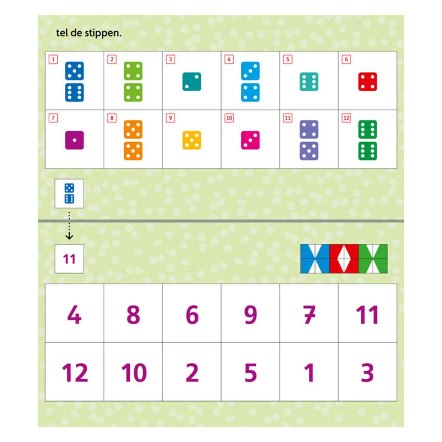 Mini Loco Rompompom Pakket Rekenen 8 Mini Loco Rompompom Pakket Rekenen - Afbeelding 6